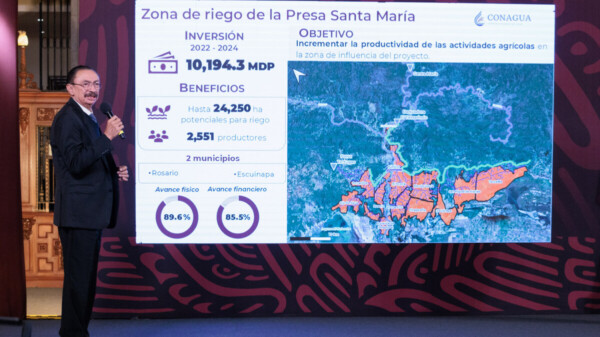Irrigan 4 nuevos distritos de riego mayor producción agrícola