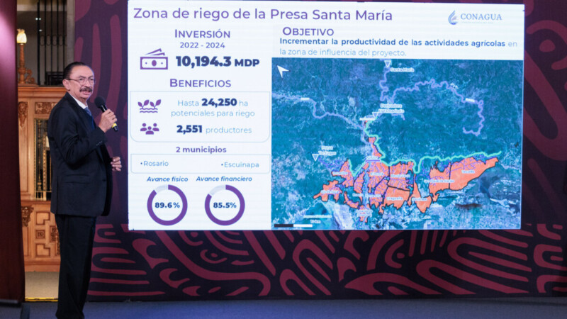Irrigan 4 nuevos distritos de riego mayor producción agrícola