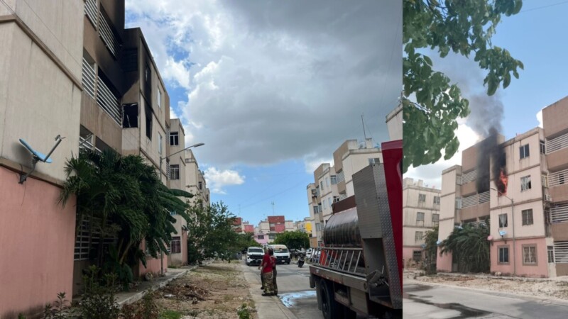 Arrasa el fuego con un departamento en Paraíso Maya