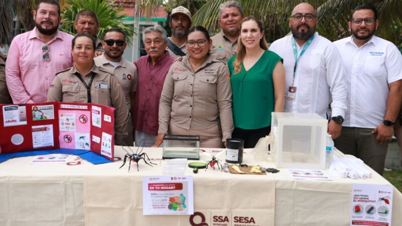 Da Atenea Gómez banderazo a Jornada contra el Dengue en Isla Mujeres