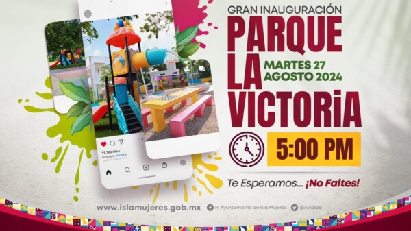 Atenea Gómez inaugurará el nuevo parque La Victoria en Ciudad Mujeres