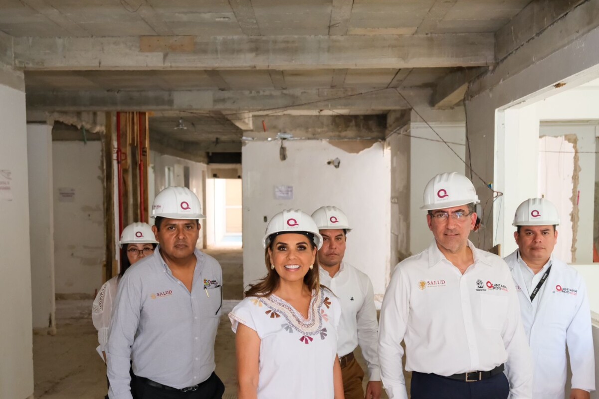 Mara Lezama supervisa el avance del 60% en la sala de hemodinamia de Chetumal; la gobernadora destacó que brindará atención oportuna y gratuita en la Zona Sur.