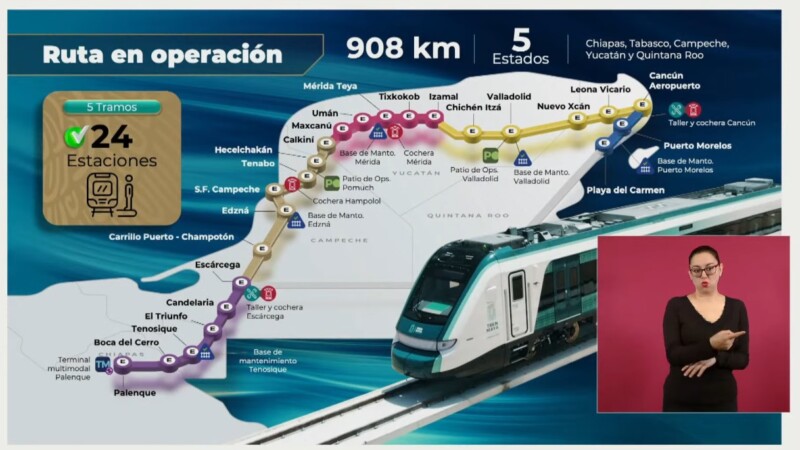 “Trabajadores, pueblo y empresas hacen posible el Tren Maya”