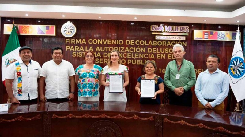Gobierno de Isla Mujeres, primer municipio en firmar convenio para el uso del Sistema de Excelencia en el Servicio Público