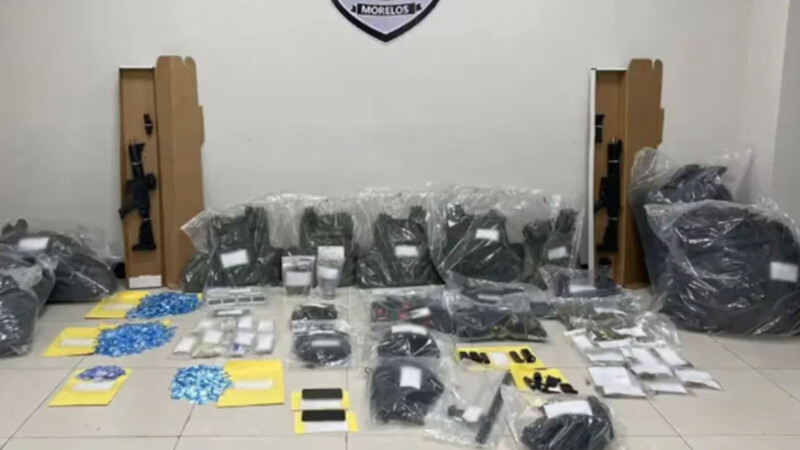 Decomisan armas, equipo y drogas al Cártel de Sinaloa en Morelos