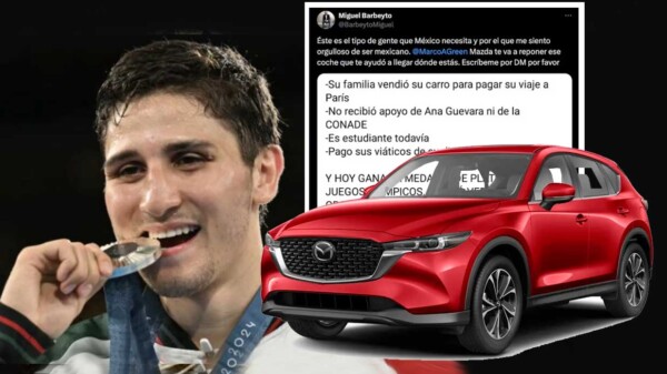 Mazda regala a Marco Verde un auto por el que vendió para competir en París 2024