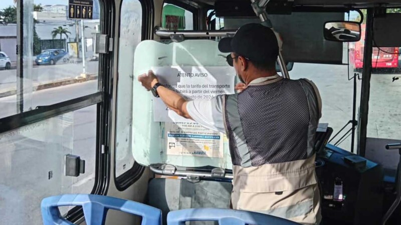 Realizan operativos en Cancún contra el alza de precio en transporte público