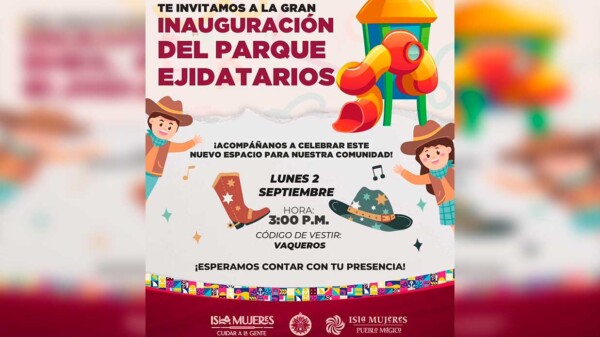 Atenea Gómez anuncia apertura del Parque Ejidatarios en la Zona Continental