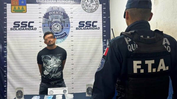 Detienen a chiapaneco con narcóticos en Playa del Carmen