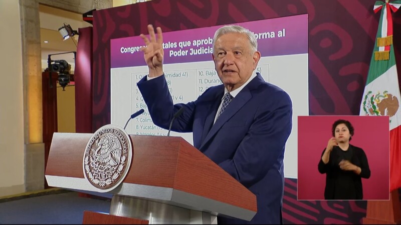 Aval en 18 estados reforma al PJ; publicará DOF el 15 de sept