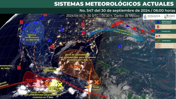 Pronóstico del clima en Quintana Roo para hoy domingo 29 de septiembre 2024