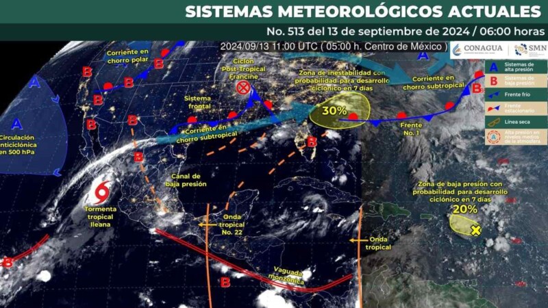 Pronóstico del clima en Quintana Roo para hoy viernes 13 de septiembre 2024