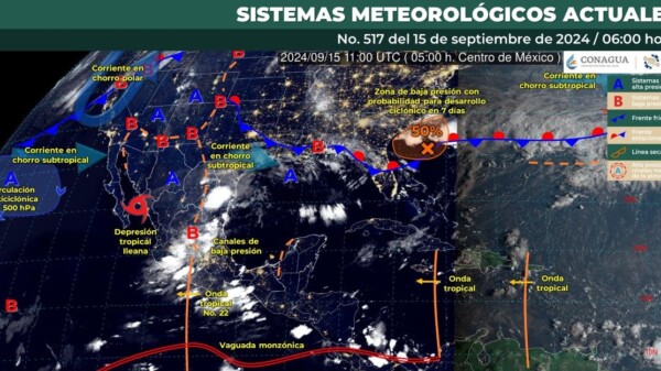 Pronóstico del clima en Quintana Roo para hoy domingo 15 de septiembre 2024