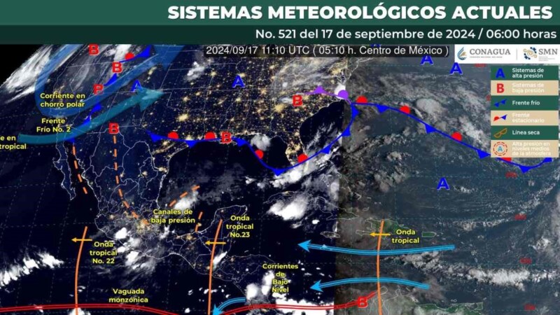 Pronóstico del clima en Quintana Roo para hoy martes 17 de septiembre 2024