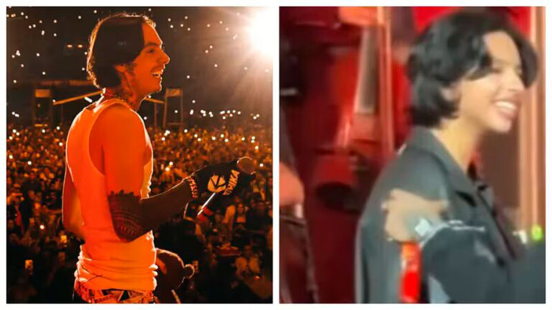 Confunden a Ángela Aguilar con Natanael Cano durante concierto de Nodal