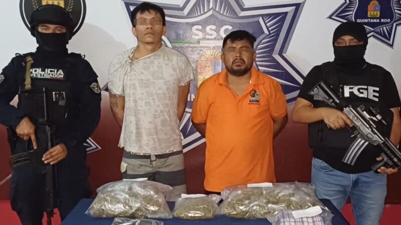 Detenidos con droga en Paseos del Mar; uno es mototaxista