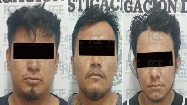 Aprehenden a trío de extorsionadores en Cancún