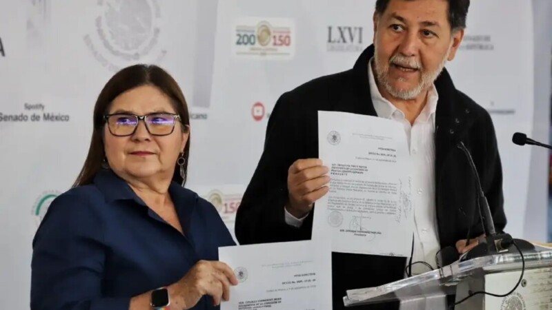 Recibe Noroña minuta de reforma, “hay mayoría para aprobación”