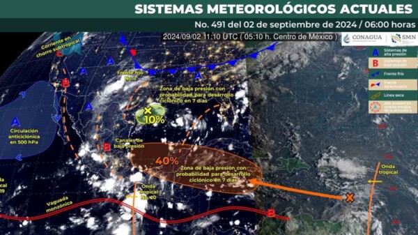 Pronóstico del clima en Quintana Roo para hoy lunes 2 de septiembre 2024