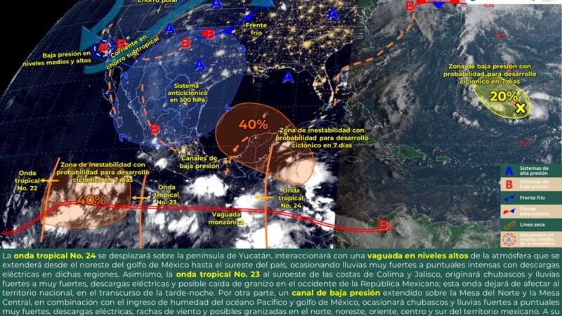 Pronóstico del clima en Quintana Roo para hoy viernes 20 de septiembre 2024