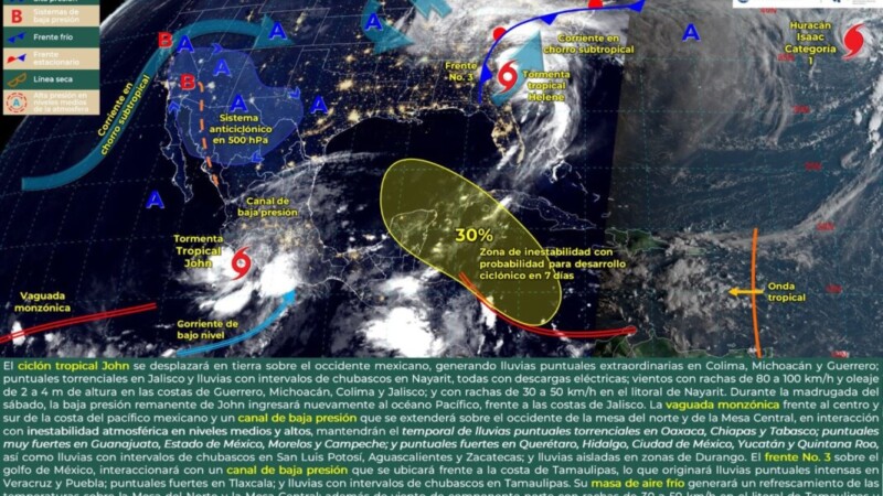 Pronóstico del clima para hoy viernes 27 de septiembre 2024 en Quintana Roo