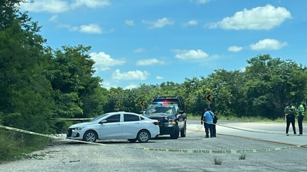 Hallan los cuerpos de dos ejecutados en la autopista Mérida-Cancún (VIDEO)