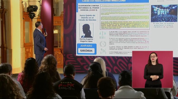 Exhiben a jueces que suspenden la reforma al Poder Judicial