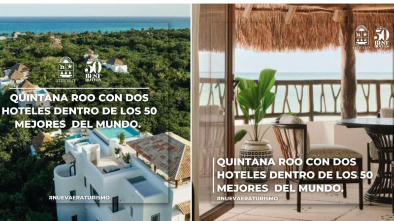 Quintana Roo con dos hoteles dentro de los 50 mejores del mundo: Mara Lezama