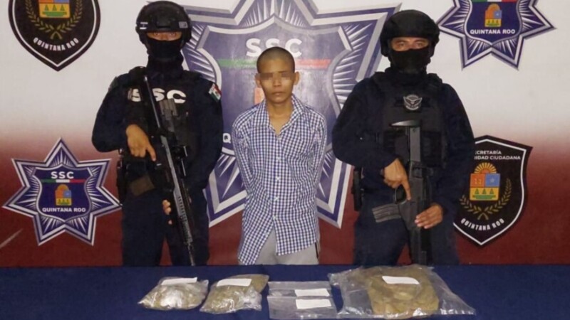 Detienen a Joel Ricardo “N”, por delitos contra la salud