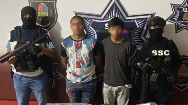 Detienen a 2 menores con droga en Paseos del Mar en Cancún