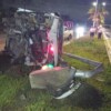 Aparatoso accidente de una van en el bulevar Colosio de Cancún