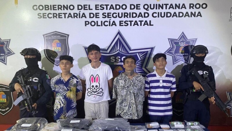 Detienen a cuartero de narcomenudistas en Los Héroes en Cancún