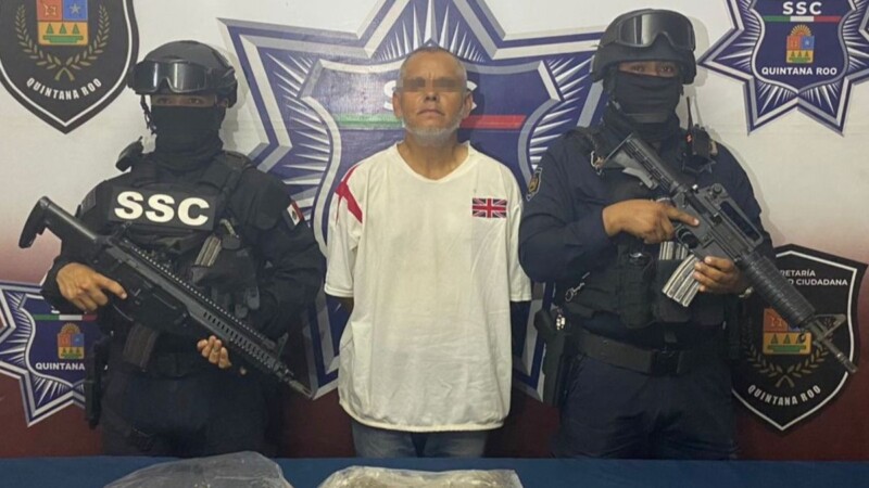 Detienen a sujeto con droga en el fraccionamiento Real Valencia en Cancún