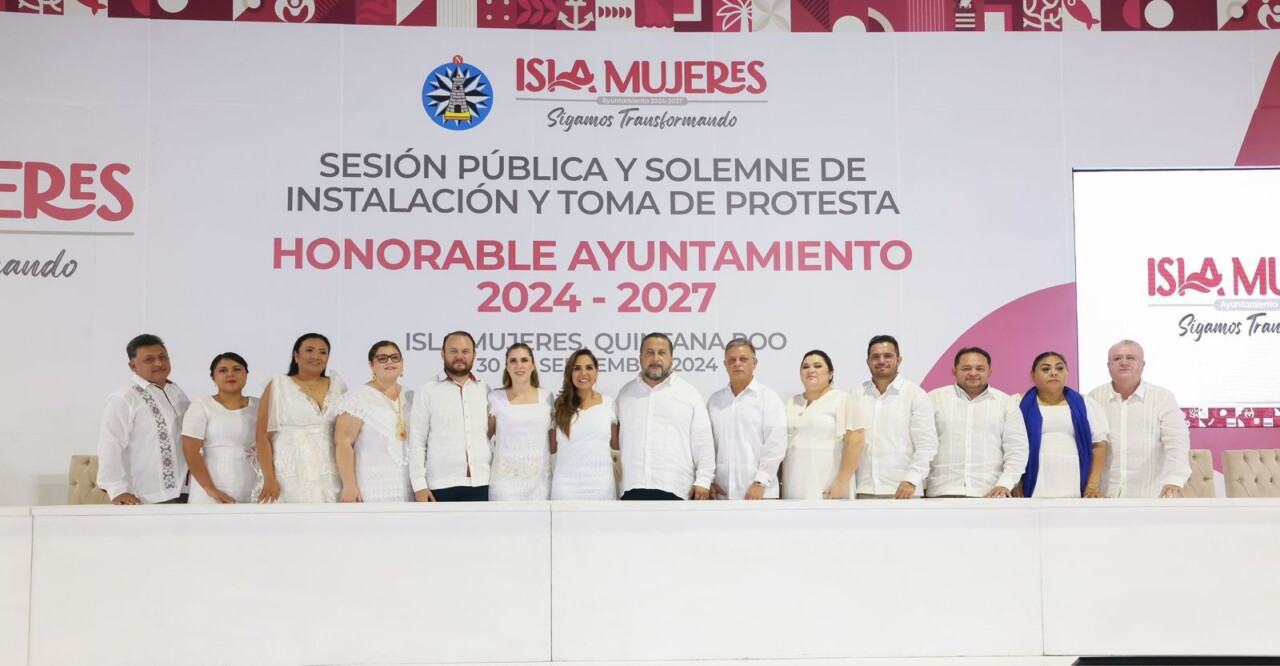 En sesión pública se realizó la instalación del Cabildo en presencia de la gobernadora Mara Lezama Espinosa.