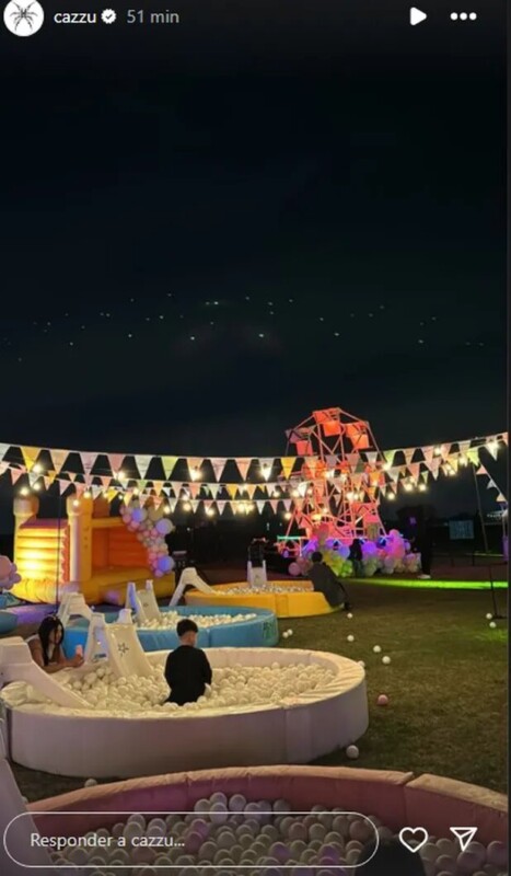 ¿Y Ángela Aguilar? Christian Nodal llega al primer cumpleaños de Inti