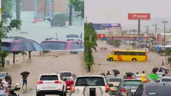 El huracán Jhon inunda completamente Zona Diamante de Acapulco