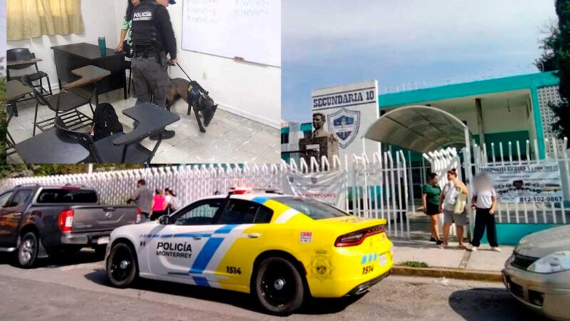 Amenaza de tiroteo en escuela de Monterrey provoca operativo policial
