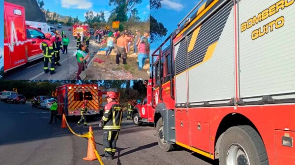 Trágico "camionazo" deja nueve muertos en Ecuador