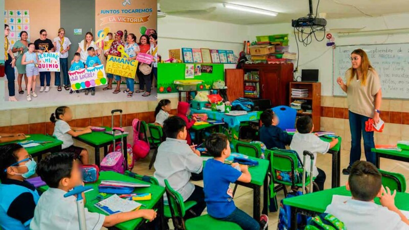 Cecilia Patrón refuerza su compromiso con la educación y la lucha contra el cáncer infantil en Mérida