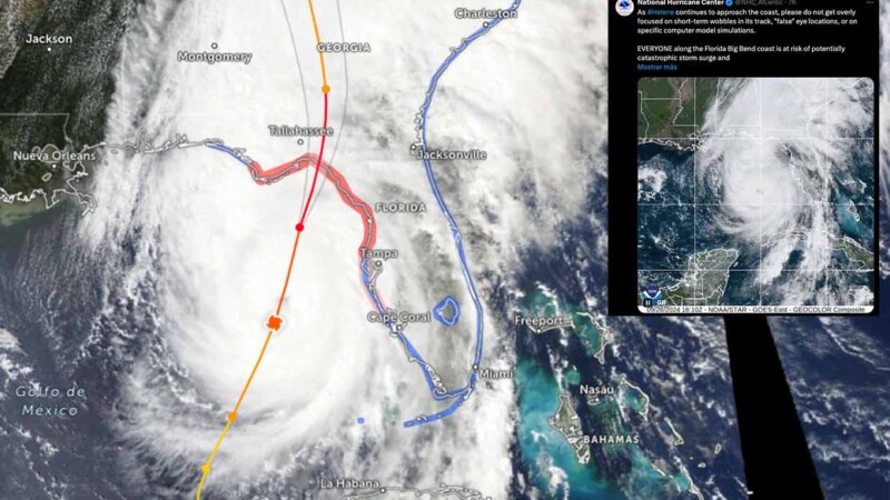 El huracán Helene ya es categoría 4 y se dispone a azotar Florida