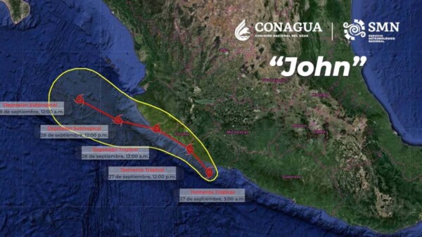 CLIMA: Alerta en el Pacífico mexicano por la presencia de ‘John’