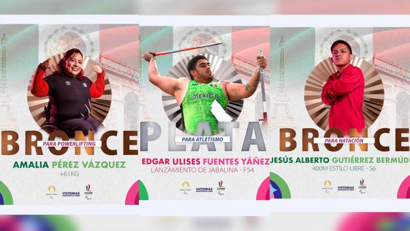 Llega México a 15 medallas en Juegos Paralímpicos de París 2024