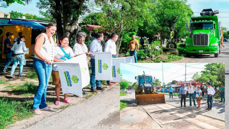 Arranca Cecilia Patrón programa de repavimentación en el Sur de Mérida