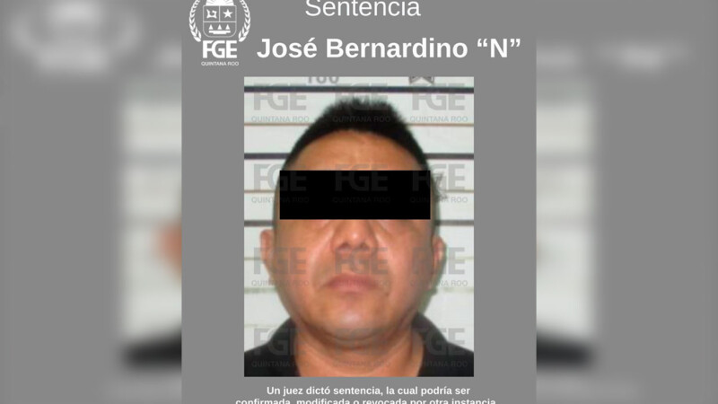 Sentencian a 35 años de cárcel a homicida en Playa del Carmen