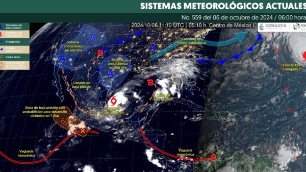 Pronóstico del clima para hoy domingo 6 de octubre 2024 en Quintana Roo