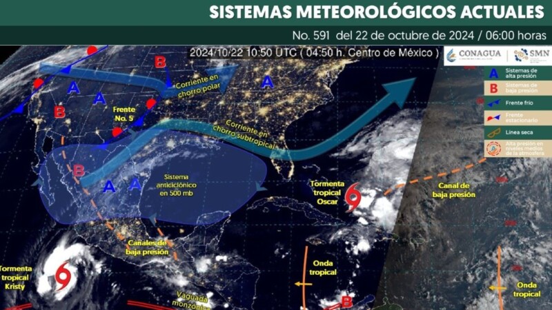 Pronóstico del clima en Quintana Roo para hoy martes 22 de octubre 2024