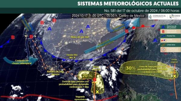 Pronóstico del clima en Quintana Roo para hoy jueves 17 de octubre 2024