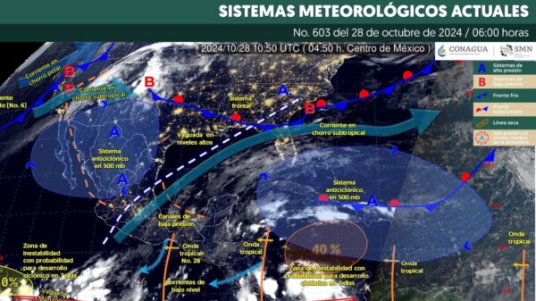 Pronóstico del clima en Quintana Roo para hoy lunes 28 de octubre 2024
