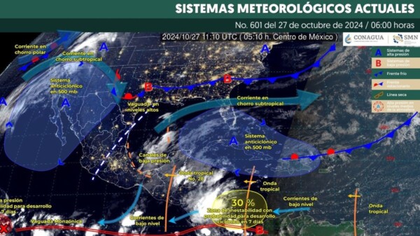 Pronóstico del clima en Quintana Roo para hoy domingo 27 de octubre 2024