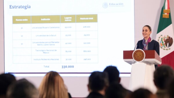 Aumentarán matrícula en 330 mil lugares en educación superior